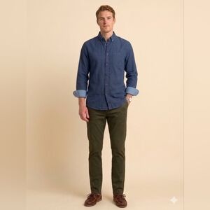 ​Nantucket Whaler Blue Oxford Long Sleeve Button Down Shirt Size Large Old Money